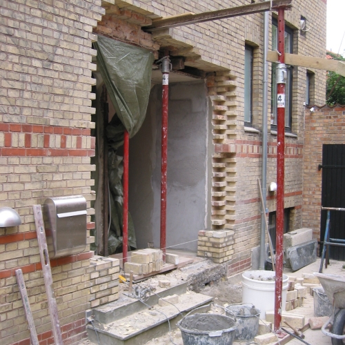 murerarbejdet op-startet 