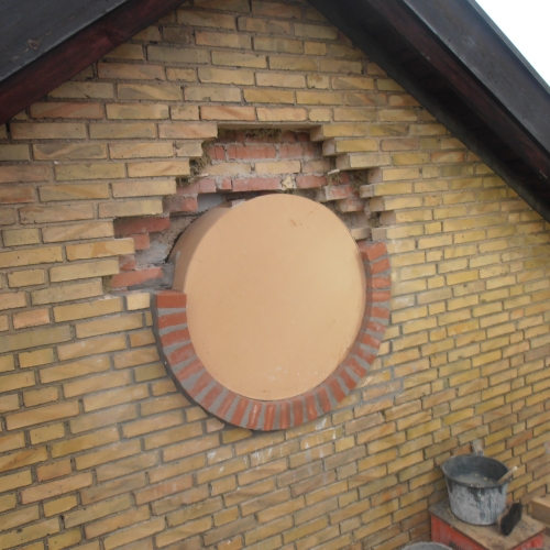 her vi næsten færdig med murerarbejdet 