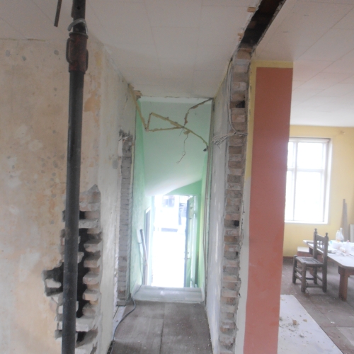 Forberedelse for oplægning af I jern